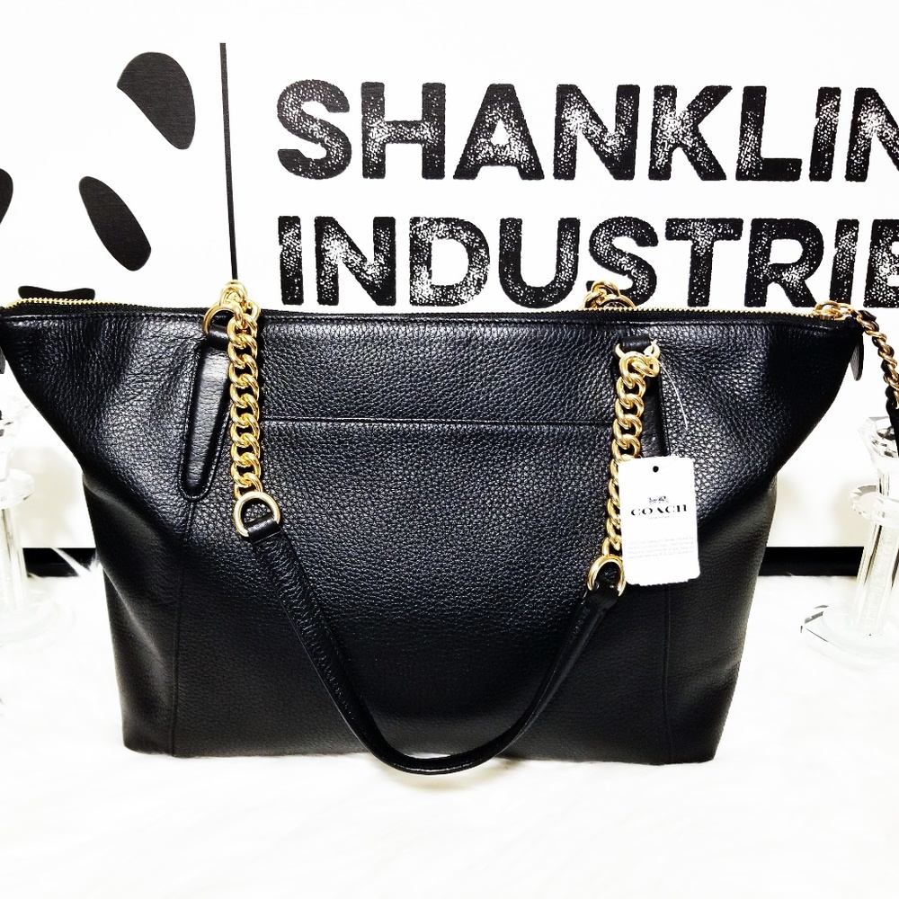 NWT Coach Leather Zip Tote Beautiful! Msrp $395 - Picture 2 of 8